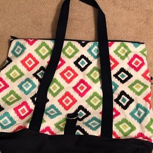 Thirty one canvas weekender tote bag